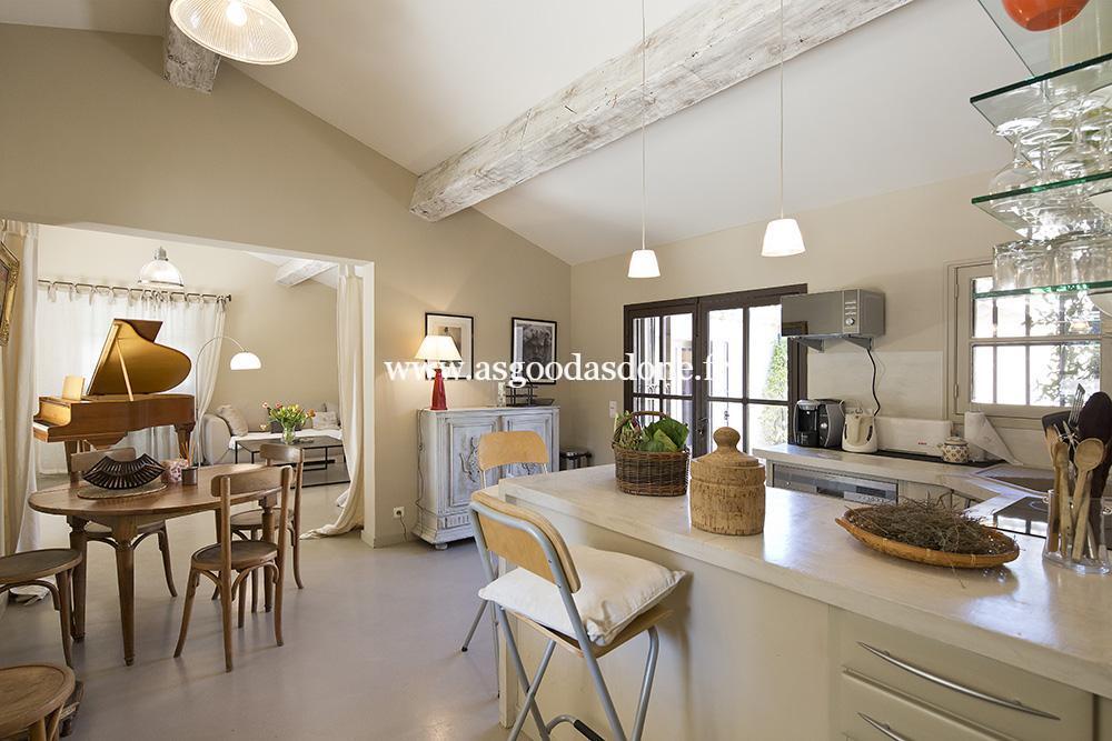 Location mazet saint remy de provence avec piscine privée Separe open space